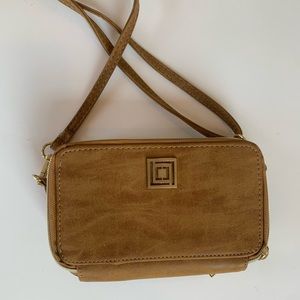 Brown Suede Crossbody Purse